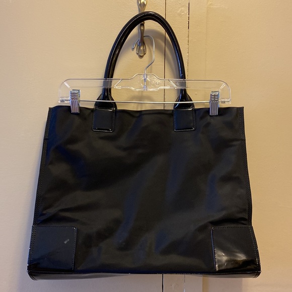 Tory Burch Patent Ella Nylon Tote - Picture 2 of 10